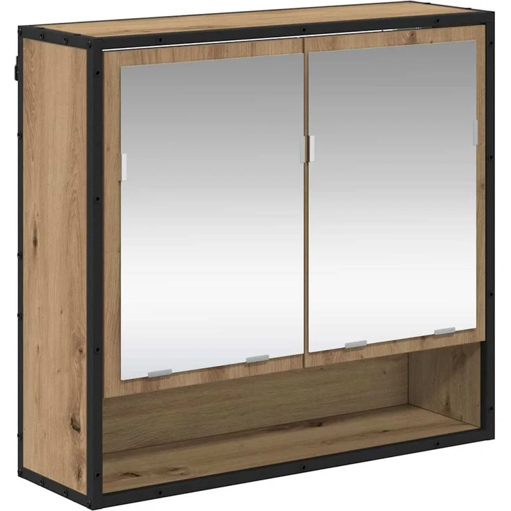 vidaXL Badezimmermöbel-Set 3 stk. Artisan-Eiche 35 x 37,5 x 188,5 cm 3402439 – Bild 5
