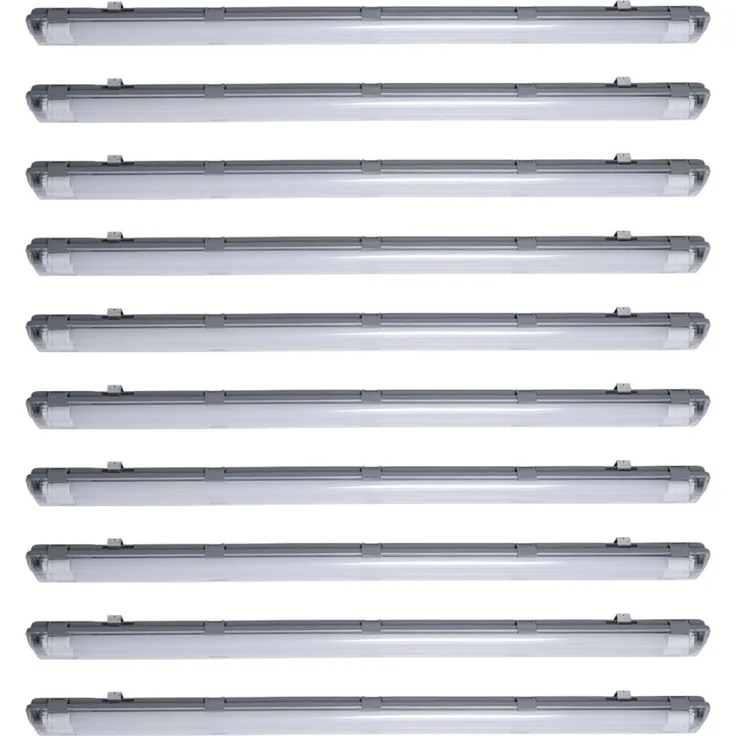 10er Set LED Wannenleuchten, neutralweiß L 156 cm, VT-15022