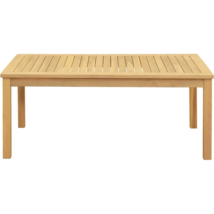 Couchtisch Sofatisch, Helles Akazienholz 110 x 60 x 45 cm d273e