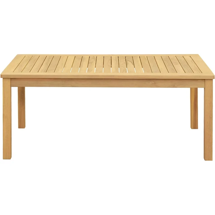 Couchtisch Sofatisch, Helles Akazienholz 110 x 60 x 45 cm d273e – Bild 1