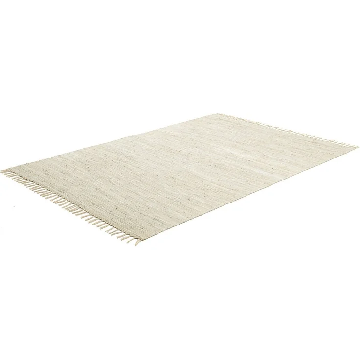 THEKO Teppich Happy Cotton Fleckerl, handgewebt, rechteckig, Höhe: 5 mm, Flachgewebe, reine Baumwolle, meliert, mit Fransen, auch als Läufer – Bild 3