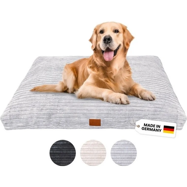Wahre Tierliebe Tierbett Cozy, kuschliges Hundebett, orthopädisch, waschbar, pflegeleicht, verschiedene Größen & Farben, extra weiches Material, wasserabweisend – Bild 4