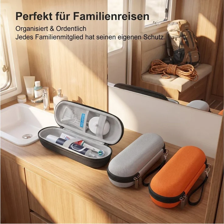 AIMAX Aufbewahrungsbox Elektrisches Zahnbürsten Etui, Reisebox kompatibel, mit Oral-B & Philips – Bild 4