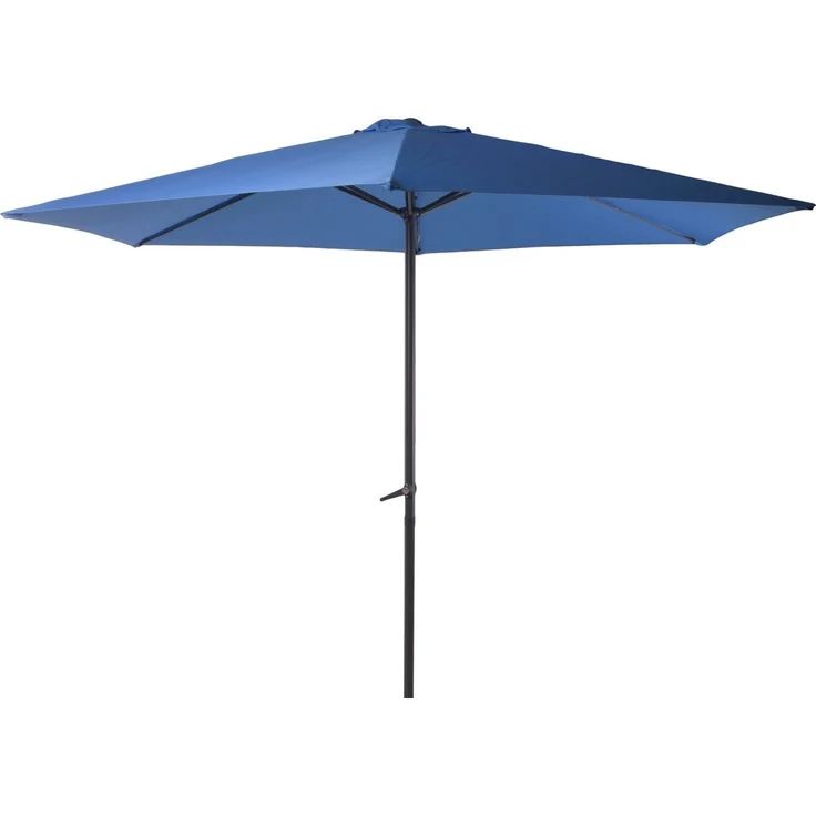 Garden Pleasure Sonnenschirm CABOGROS Blau Ø 300 cm 6 Streben mit Handkurbel – Bild 2
