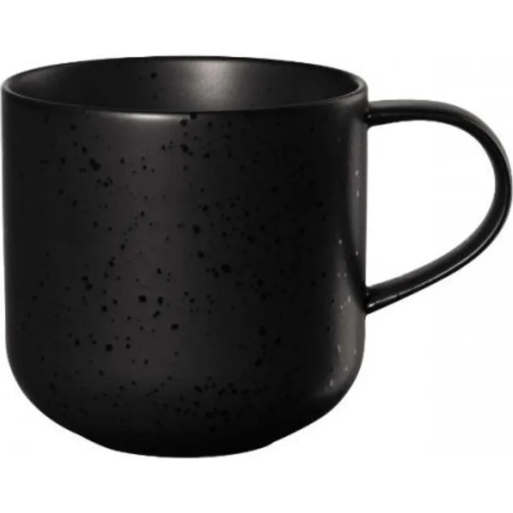 ASA Selection coppatea Henkelbecher kuro, Becher, Tasse, Porzellan, Schwarz matt, 400 ml, 19100190
