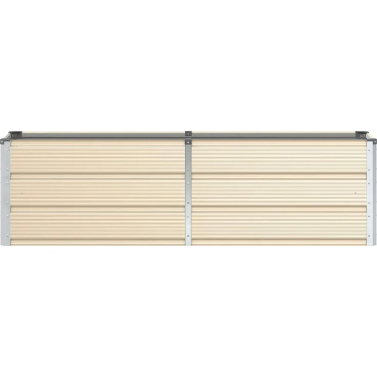 vidaXL Pflanzkübel Elfenbein 160 x 40 x 45 cm Stahl 42018082 – Bild 4
