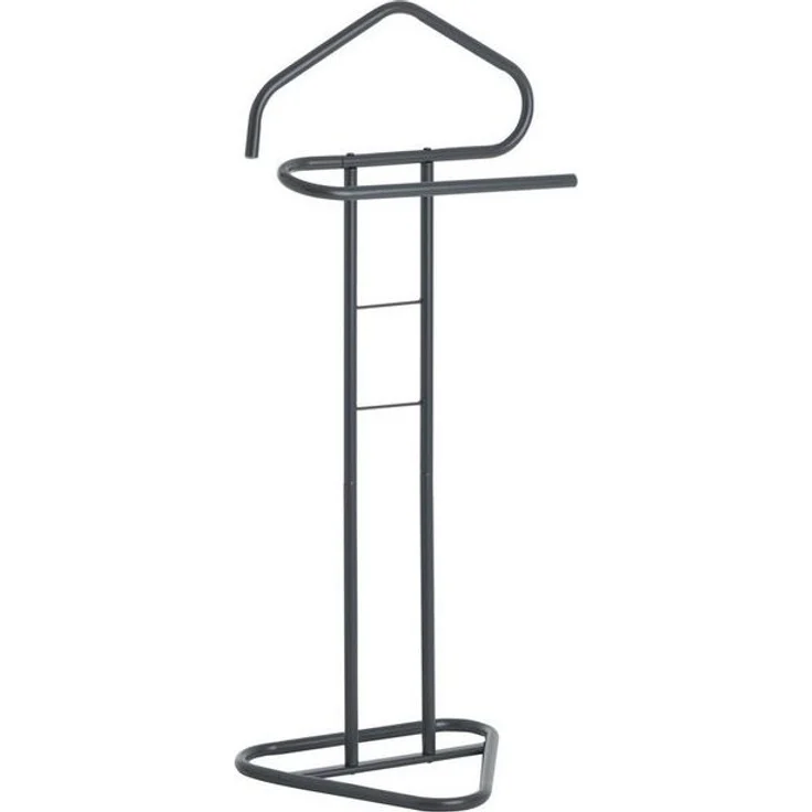 IDIMEX Herrendiener CAMILO, Stummer Diener Kleiderablage mit Hosenbügel aus Metall Grau – Bild 4