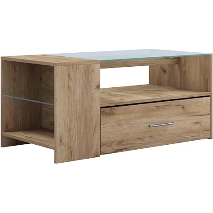 ebuy24 Couchtisch Eiche Wotan, Holzwerkstoff, 100x45x50 cm, ideal für Wohnzimmer – Bild 7