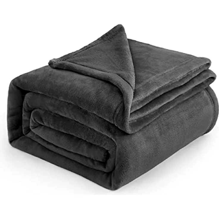 BEDSURE Kuscheldecke Dunkelgrau, 220x240 cm – Bild 2