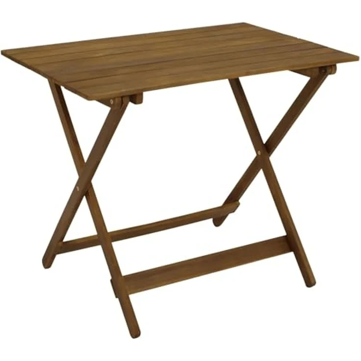 DEGAMO Gartentisch BAHIA 90x60cm, Akazie geölt, klappbar – Bild 1