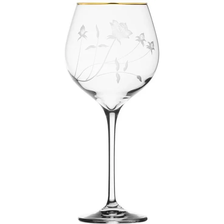 Rotweinglas Kristall Liane Gold clear (22,6 cm)