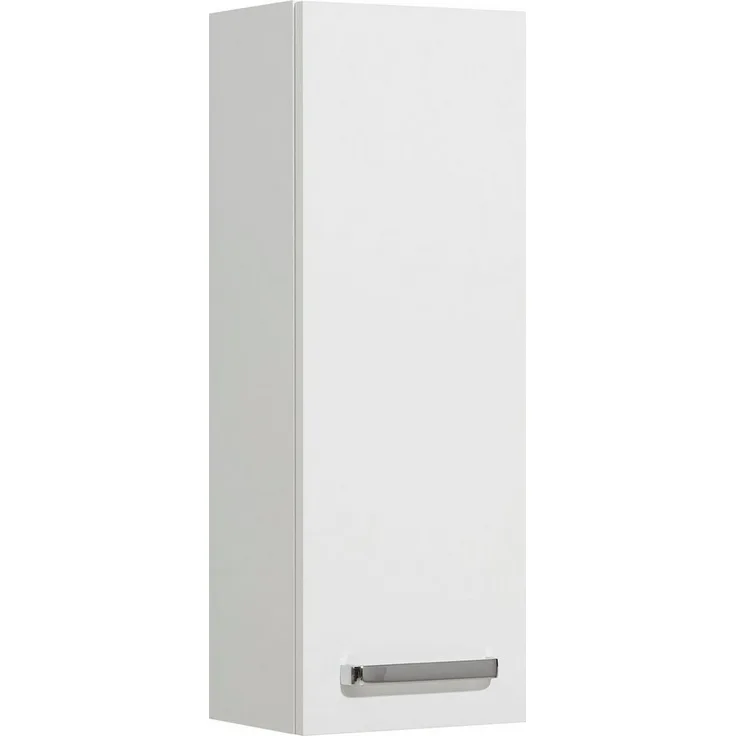 Saphir Hängeschrank Quickset Wand-Badschrank 25 cm breit mit 1 Tür und 2 Einlegeböden Badezimmer-Hängeschrank inkl. Türdämpfer, Griffe in Chrom Glanz