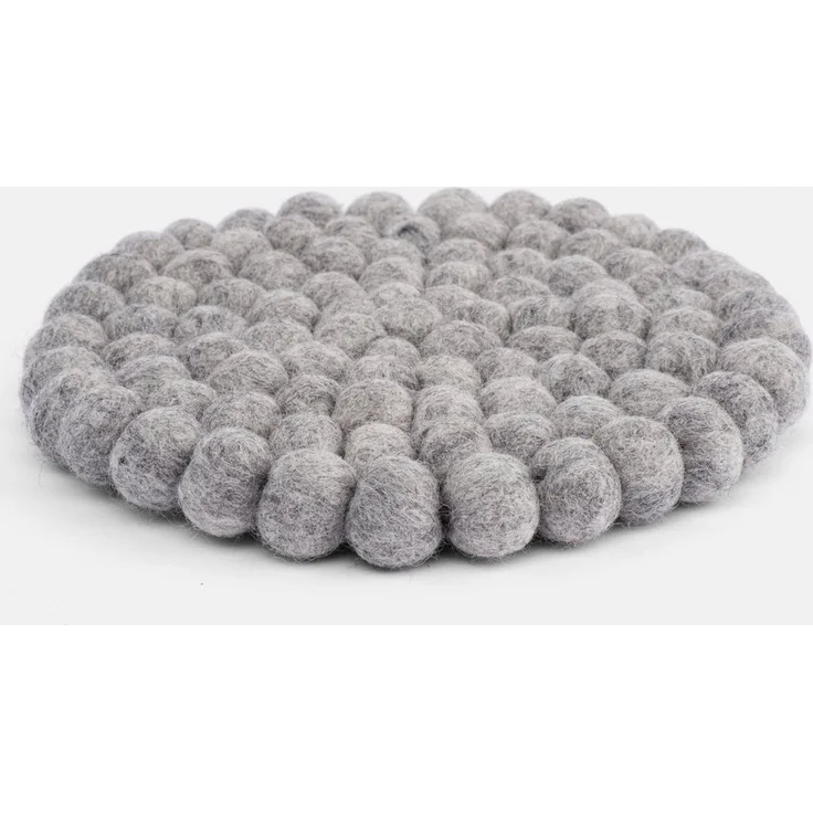 myfelt Topfuntersetzer Filzkugel Topfuntersetzer ⌀ 20 cm, Zubehör für Pfannen, Töpfe, Küchentisch, Auflaufformen, 100 % reine Schurwolle, hitzebeständig – Bild 3