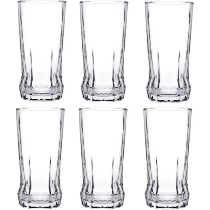 Pasabahce Gaia Set von 6 Gläser für Erfrischungsgetränk Glas Trinkgläser