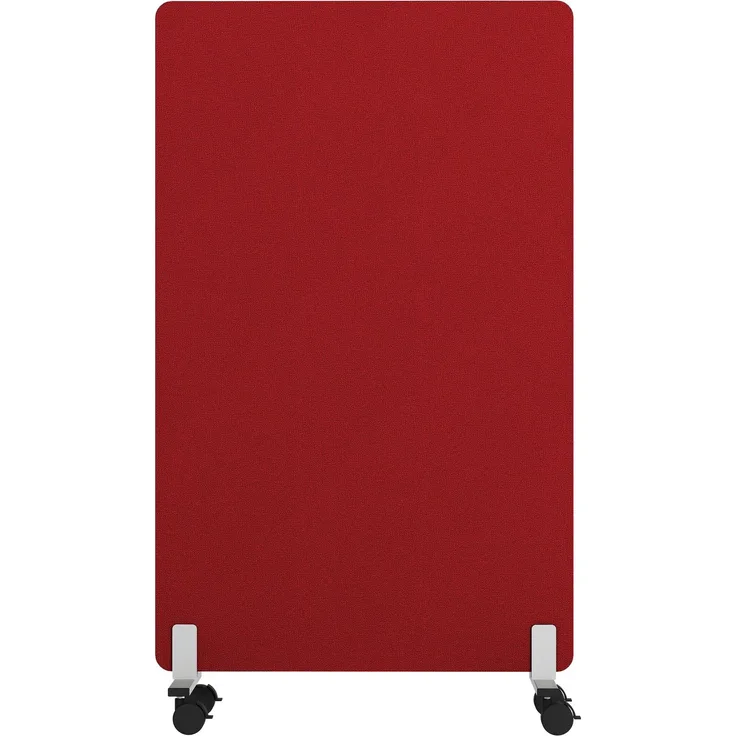 Rheinland Möbel FocusWall STWR0818 – Akustik-Stellwand 800×1800 mm in Stofffarbe Calypso inkl. Rollen – Mobile Schreibtisch-Trennwand für Büro & Homeoffice – Schallschutz – Made in Germany