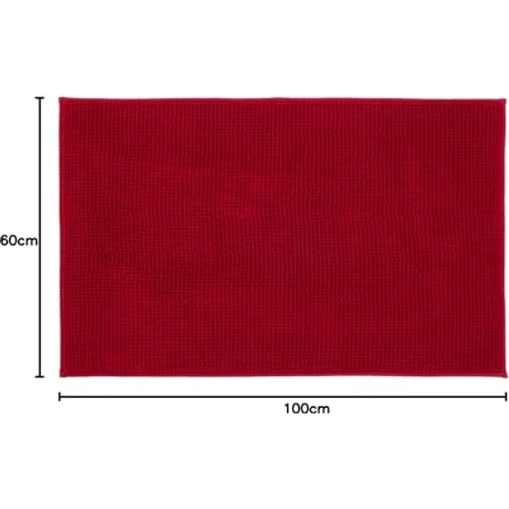 Gözze Badematte Chenille, Höhe 15 mm, rutschhemmend beschichtet, fußbodenheizungsgeeignet, Polyester, rechteckig, Badteppich, Uni Farben, besonders weich durch Microfaser, waschbar – Bild 4