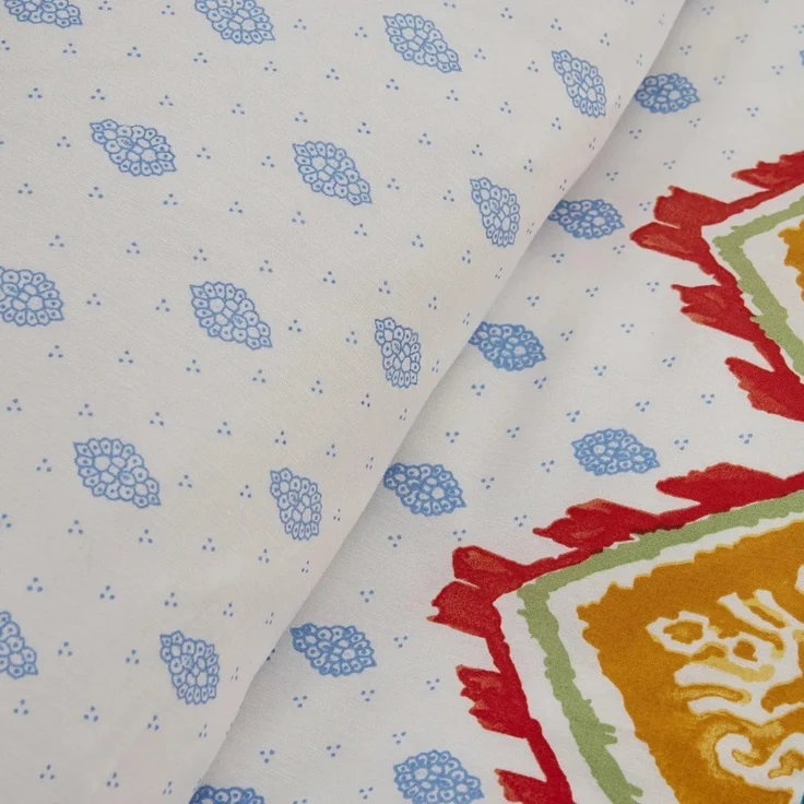 Karaca Bettwäsche Karaca SA Lionel 160x220 cm Baumwolle Bettwäsche Set 3 teilig - Blau – Bild 6