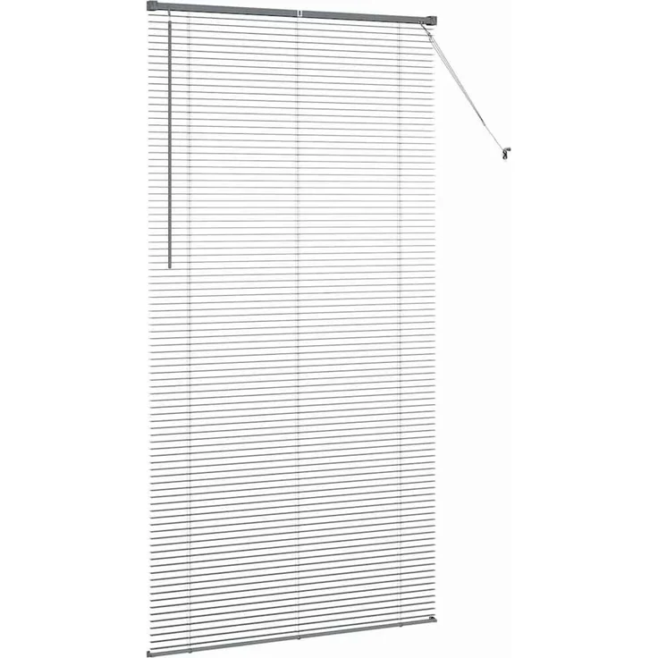 vidaXL Venezianische Jalousie Dunkelgrau 220 x 110 cm 25 mm Aluminium 42006099 – Bild 6