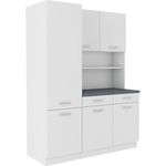 Buffet Küche 'Mario 150 cm' Spanplatte Weiß Matt, 150 x 200 x 60 cm