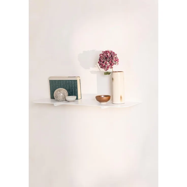 Metallbude Wandregal LENN L, schwebendes Design Regal aus Metall, minimalistisch, hochwertig