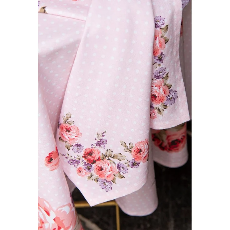 Clayre & Eef Topflappen Dotty Rose, (Set, 2-tlg, 2-teilig), hitzebeständig wattiert Pfannen Untersetzer ca. 20x20cm – Bild 3