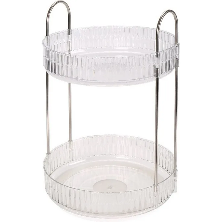 Cheffinger Make-Up Organizer Drehbarer Kosmetik-Organizer - Schminktisch Organizer, 1-tlg, für Make-up & Pflege, 360°-drehbar