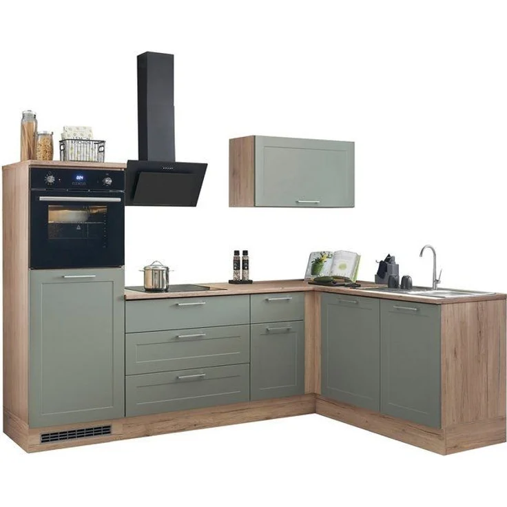 BASIC by Balculina Winkelküche Marsi, Stellmaße 260x175 cm, wahlweise E-Geräten, mit Soft-Close-Funktion – Bild 4