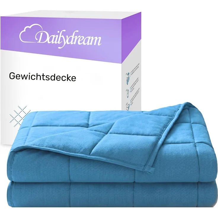 Dailydream Therapie Gewichtsdecke | 135x200 | 4,5 kg | Pink | aus flauschigem Fleece | mit Glasperlenfüllung | schwere Decke zum Schlafen | Weighted Blanket | Therapiedecke | Körpergewicht bis 52 kg – Bild 1