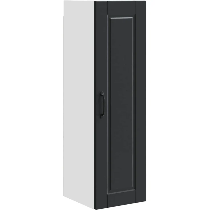 vidaXL Wandschrank PORTO Schwarz 30 x 31 x 100 cm Holzwerkstoff 885456 – Bild 2