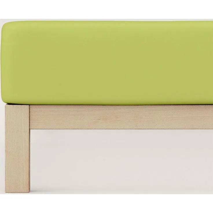 schlafgut Spannbettlaken, Jersey-Elasthan Kiwi, 180x200 cm - 200x220 cm