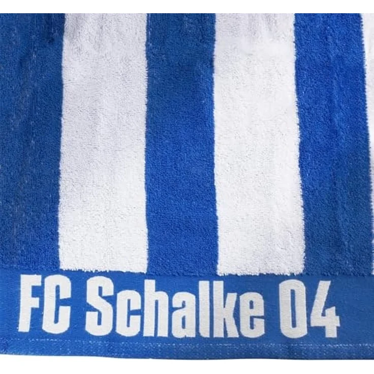 FC Schalke 04 Handtuch Set Handtuch/Duschtuch in blau weiß 100% Baumwolle – Bild 3