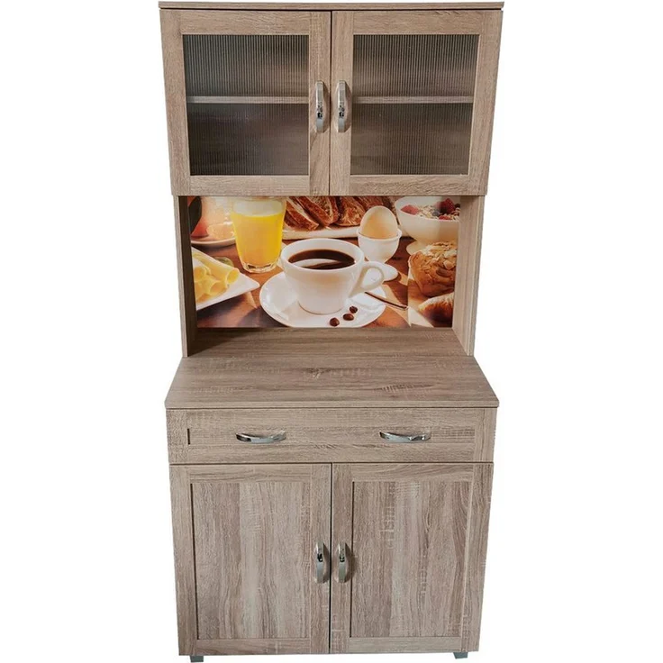 HTI-Living Hochschrank Küchenbuffet 1 Schublade Blanca Bistro (Stück, 1-St, 1x Schrank Blanca, ohne Dekoration) Küchenschrank Hochschrank – Bild 1