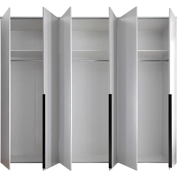 Kleiderschrank Konstanz / Kevo, Holzwerkstoff, Anthrazit, 270 x 225 x 52 cm – Bild 4