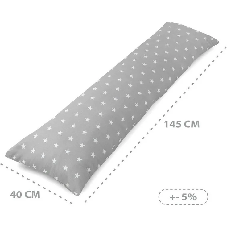 Totsy Baby Stillkissen Seitenschläferkissen mit Bezug Baumwolle 40 x 145 cm - Komfortkissen – Bild 2