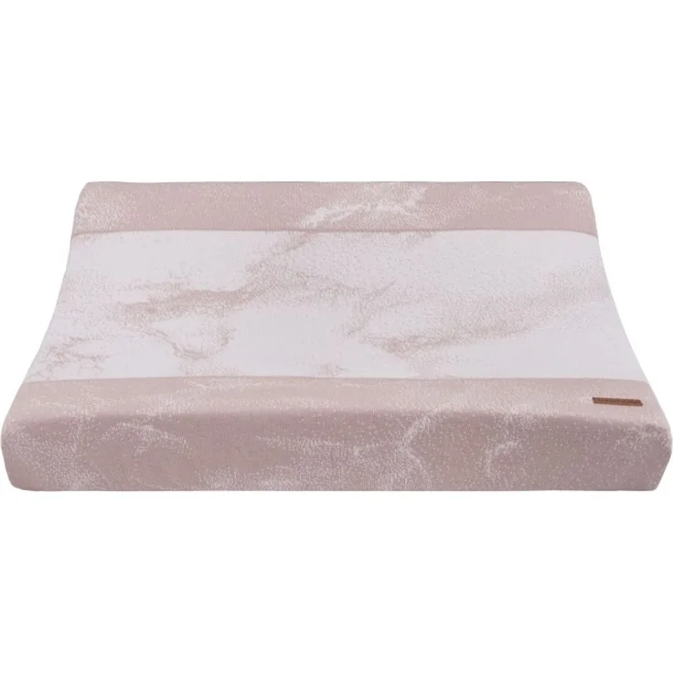 BO Baby's Only - Wickelauflagenbezug Marble - Alt Rosa/Klassisch Rosa - 45x70 cm - 50% Baumwolle/50% Polyacryl