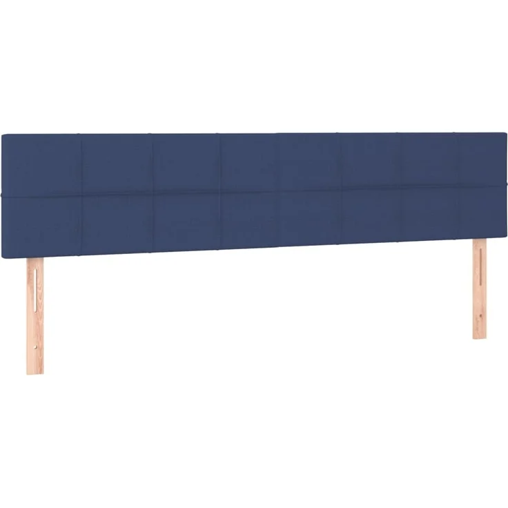 vidaXL Kopfteile 2 Stk. Blau 90 x 5 x 78/88 cm Stoff 346080 – Bild 2