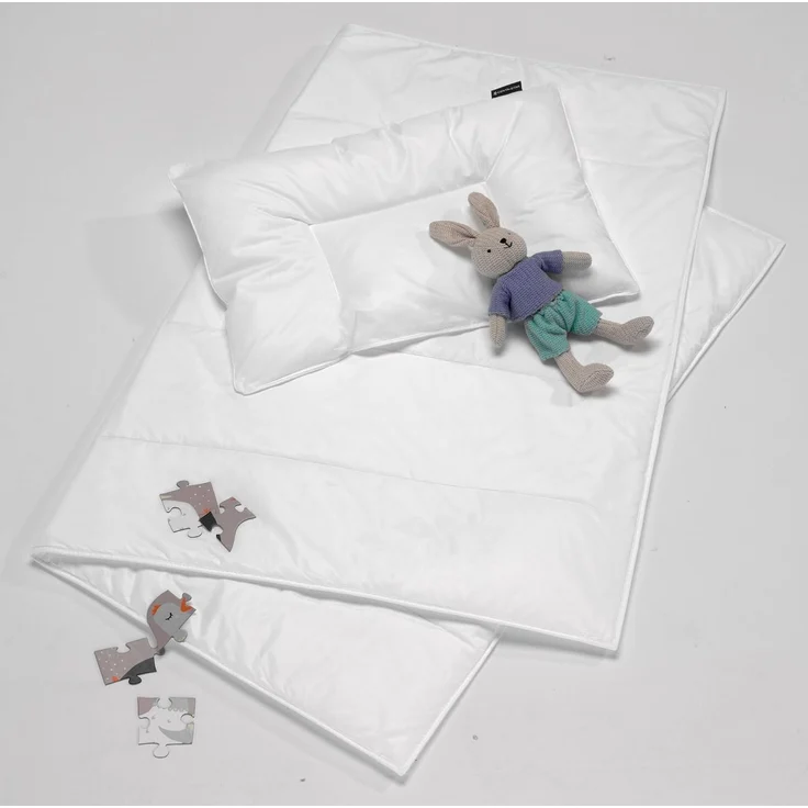 Ganzjahresbett CENTA-STAR JUNIOR BL 100x135 cm weiß Bettdecke Vierjahreszeitenbett – Bild 4