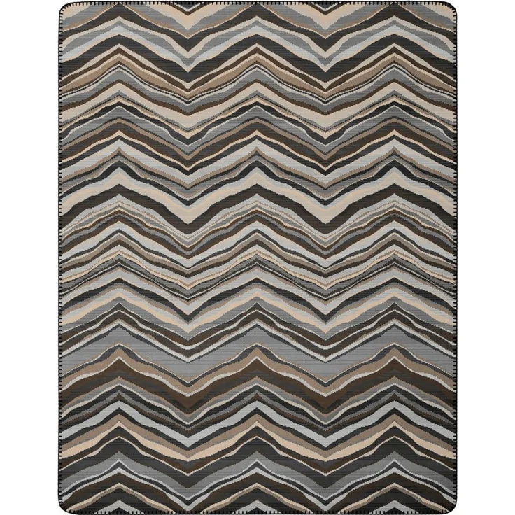 Wohndecke Wildline mit geketteltem Zierstich, Biederlack, Made in Germany – Bild 1