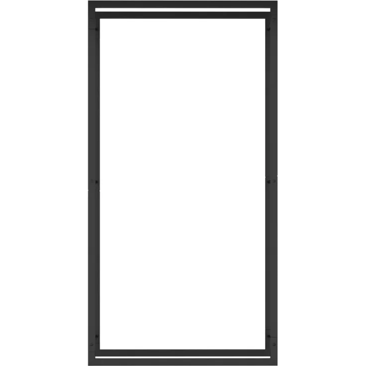 vidaXL Brennholzregal Mattschwarz 80 x 28 x 154 cm Stahl 350308 – Bild 3