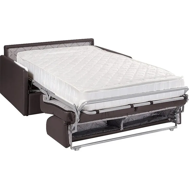 Vente-unique - CALIFE Sofa Kunstleder Grau - B 223 cm94 cm x H 85 cm x L 150 cm – Bild 2