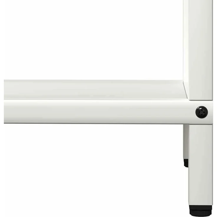 vidaXL Brennholzregal Weiß 40x25x120 cm Kaltgewalzter Stahl 864300 – Bild 8