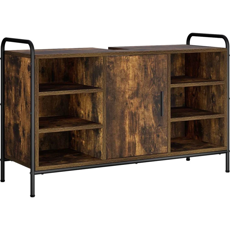 vidaXL Badezimmerschrank-Set 2 stk. Räuchereiche 65,5 x 34 x 61 cm 3444491 – Bild 4