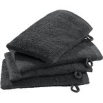 Erwin Müller Waschhandschuh Waschhandschuh "Ludwigsburg" 4er-Pack, Frottier (4-St), Walk-Frottier Uni