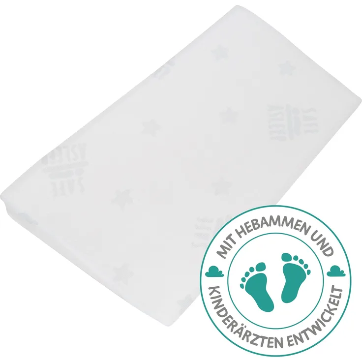 roba Keilkissen 'safe asleep®' mit Jacquard-Bezug - LxBxH: 60 x 35 x 8,5 cm - Weiß