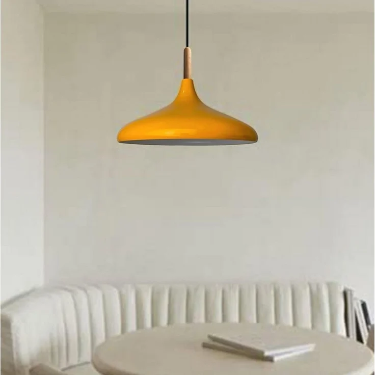 Bamyum Pendelleuchte Bamyum Pendelleuchte I Champion I Ø35 cm Holz-Metall E27 Moderne Lampe, ohne Leuchtmittel – Bild 3