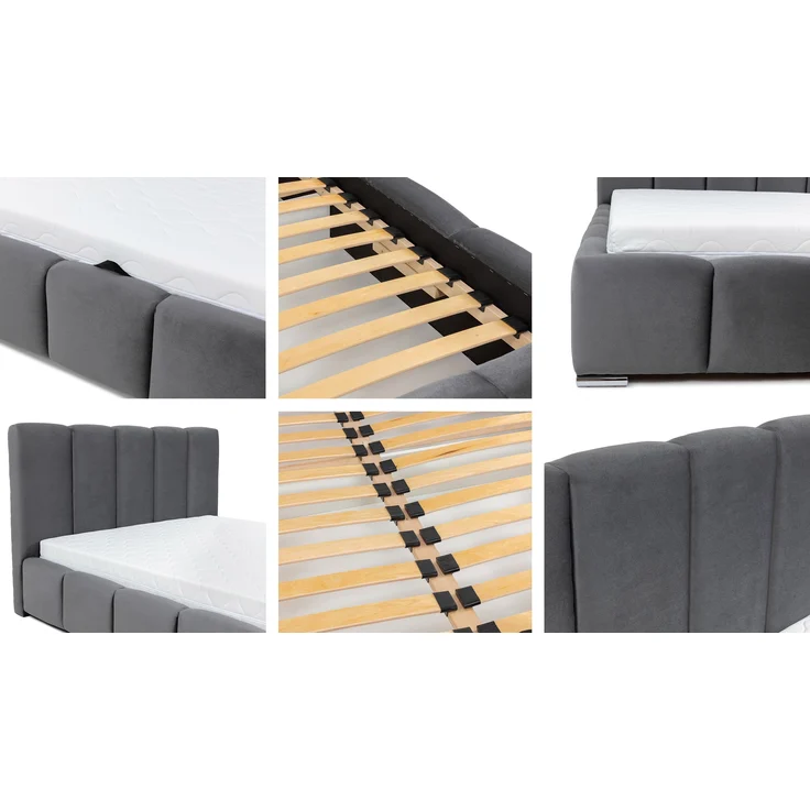 Polsterbett Widoni (Farbe: Paros 02, Größe: 160x200 cm) – Bild 8