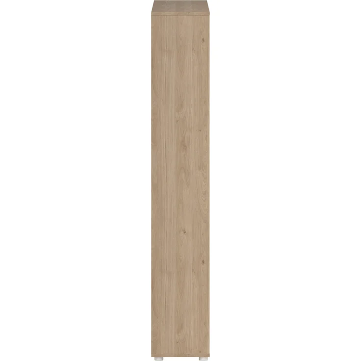 Dmora Wohnzimmermöbel Litvjak, Modulares Wohnzimmerset, Mehrzweck-Wohnzimmermöbel, Moderner TV-Schrank, 241x34 h205 cm, Eiche und Weiß – Bild 9