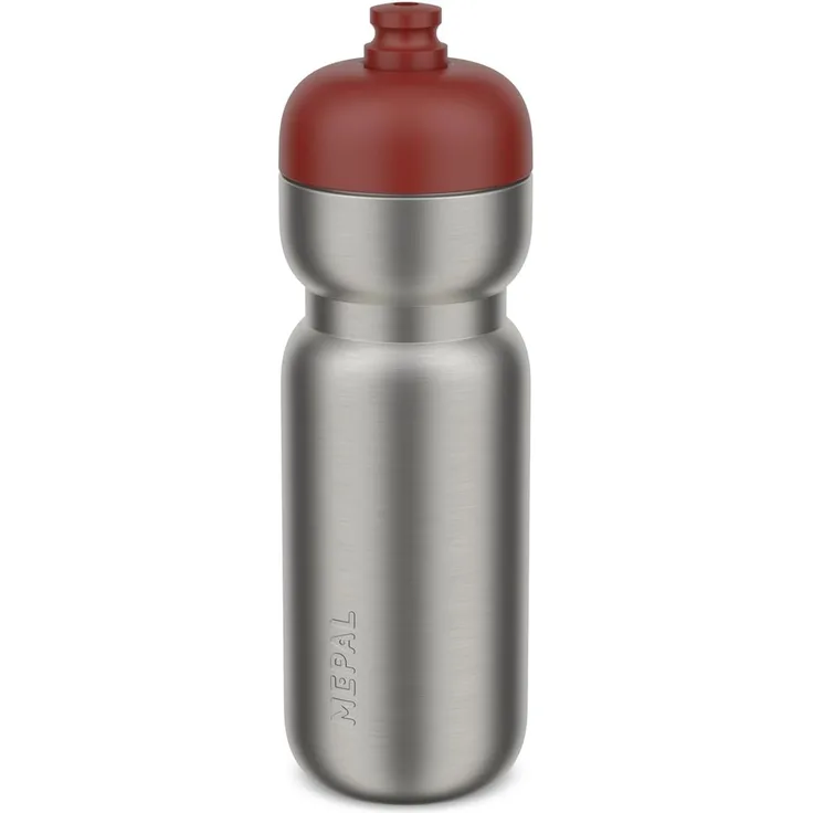Mepal Edelstahl Trinkflasche Pull Sport 800 ml Mountain Red