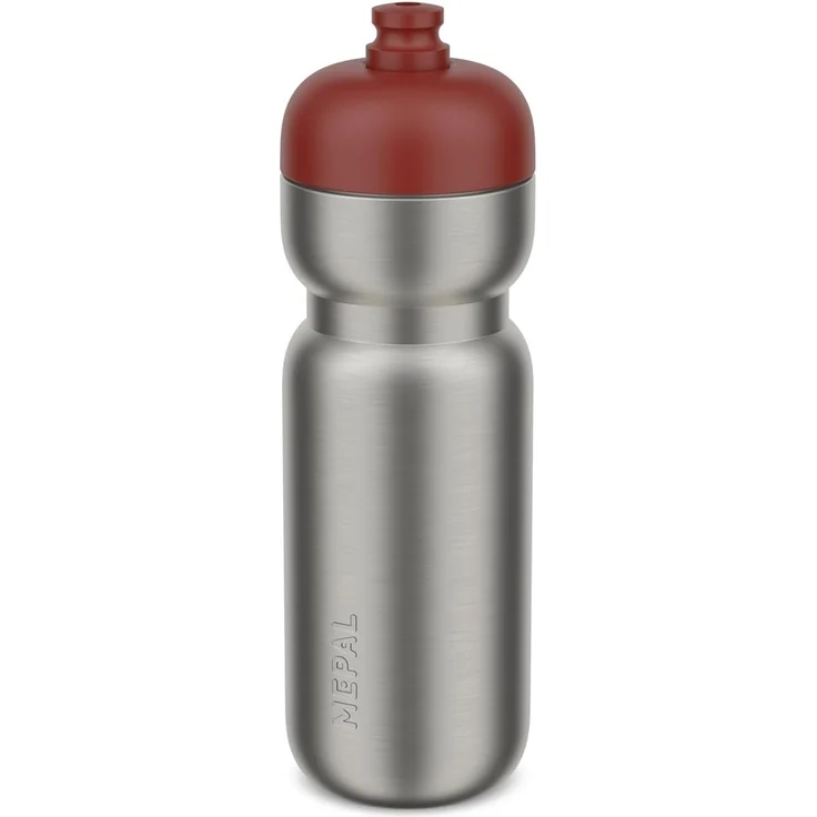Mepal Edelstahl Trinkflasche Pull Sport 800 ml Mountain Red
