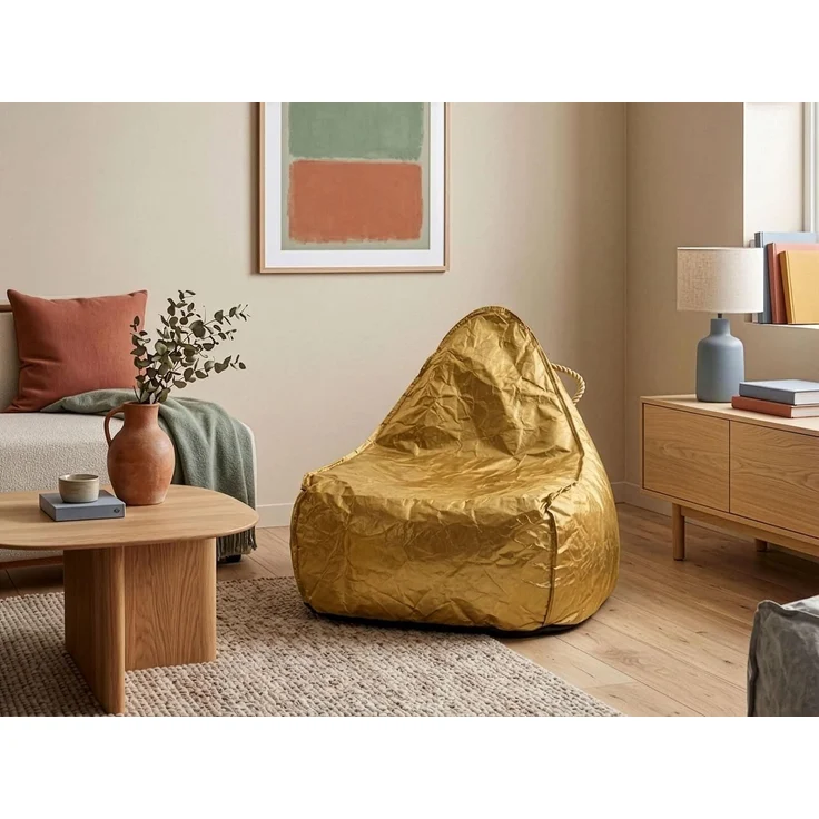 Sitzsackbezug DROP 63 cm 75 cm Gold – Bild 2